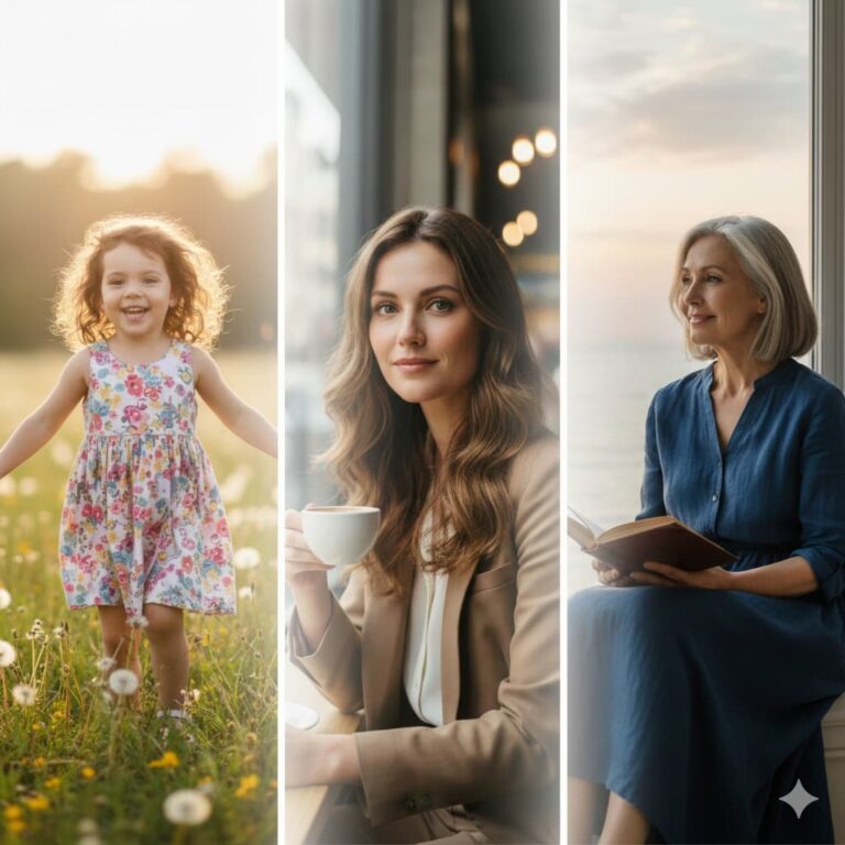 Immagine che descrive le fasi dello sviluppo femminile